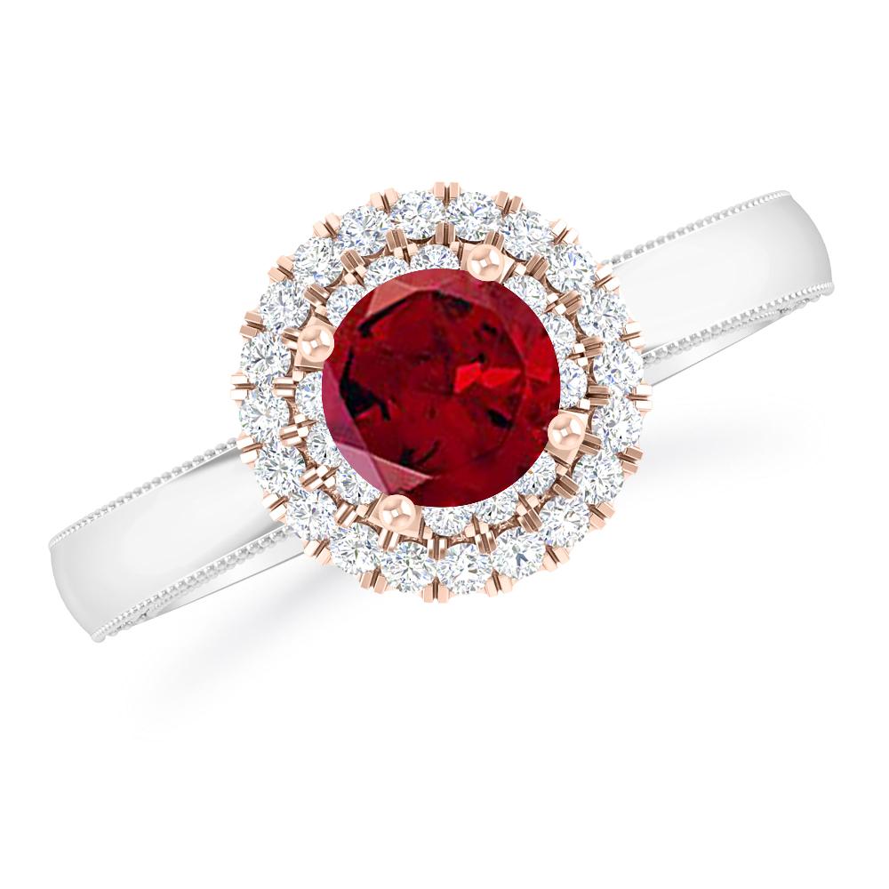 White Gold - Garnet