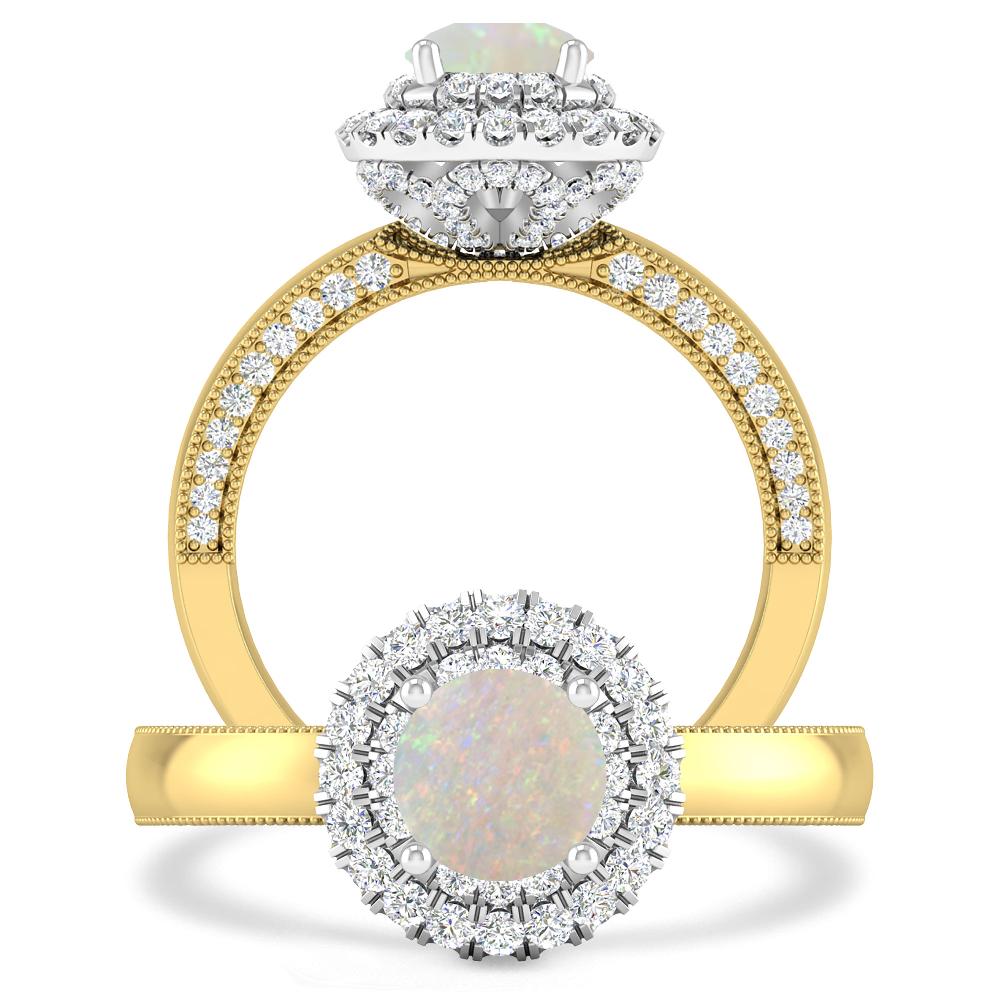 Yellow Gold - Opal