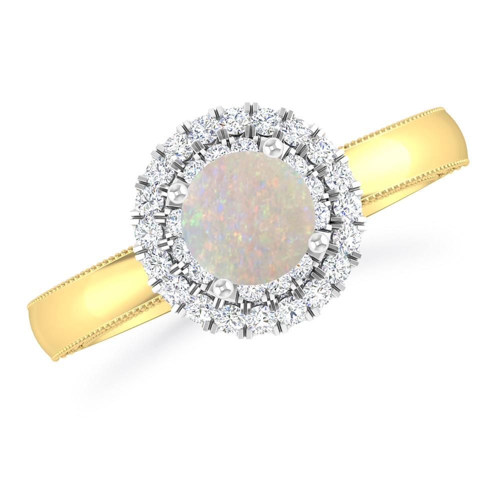 Yellow Gold - Opal