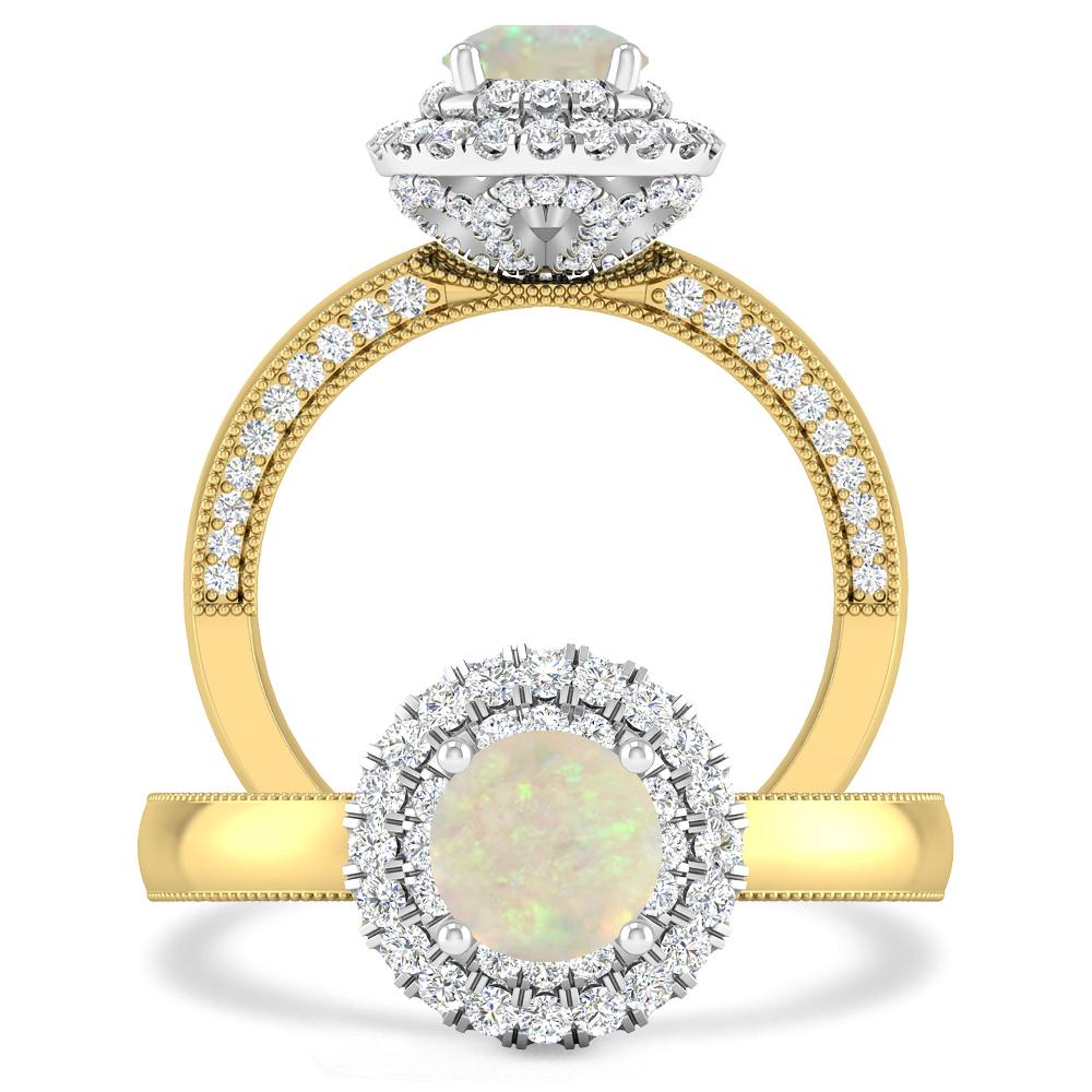 Yellow Gold - Opal