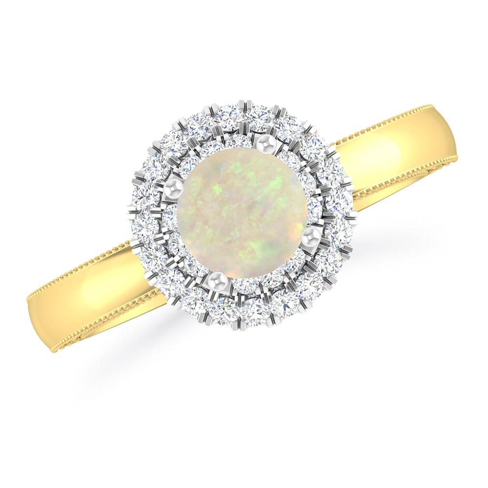 Yellow Gold - Opal