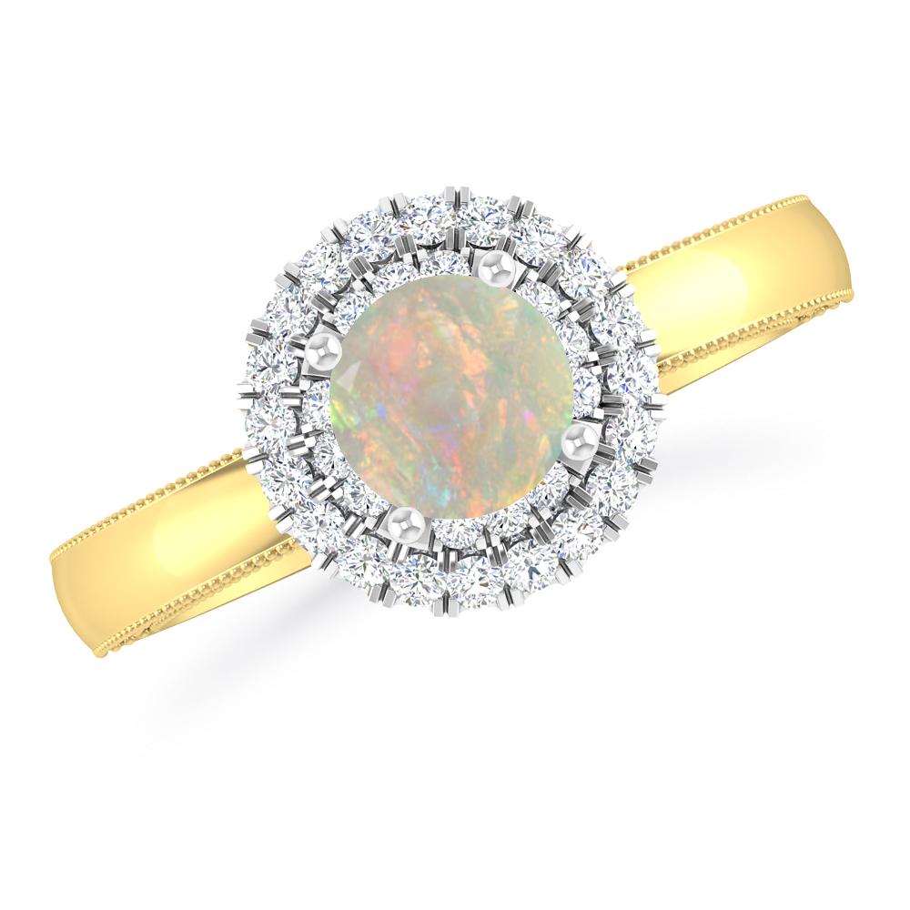 Yellow Gold - Opal