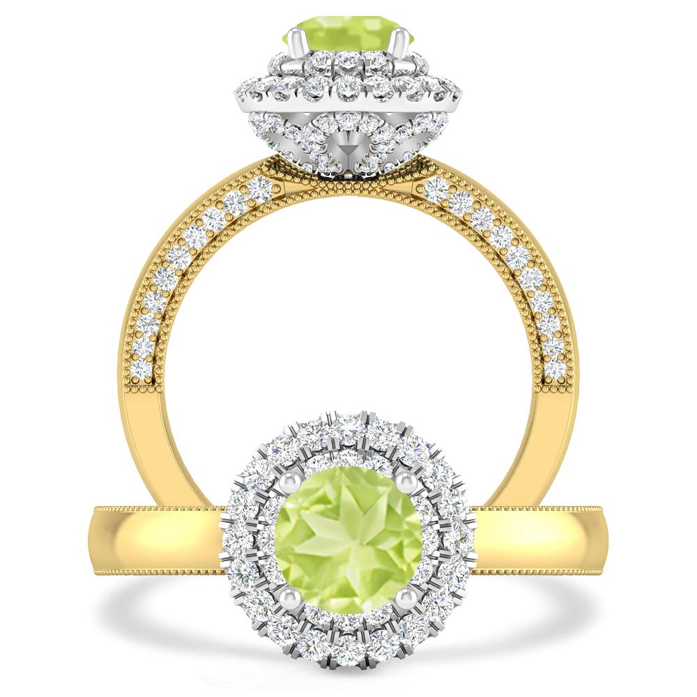 Yellow Gold - Peridot