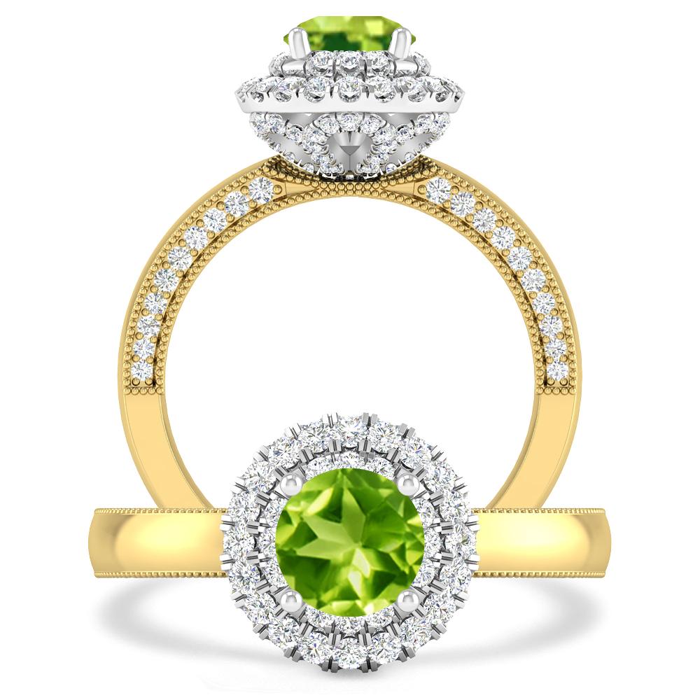 Yellow Gold - Peridot