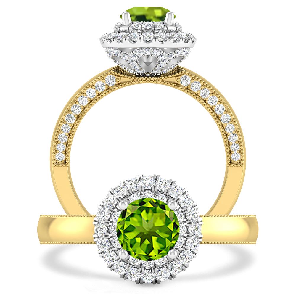 Yellow Gold - Peridot