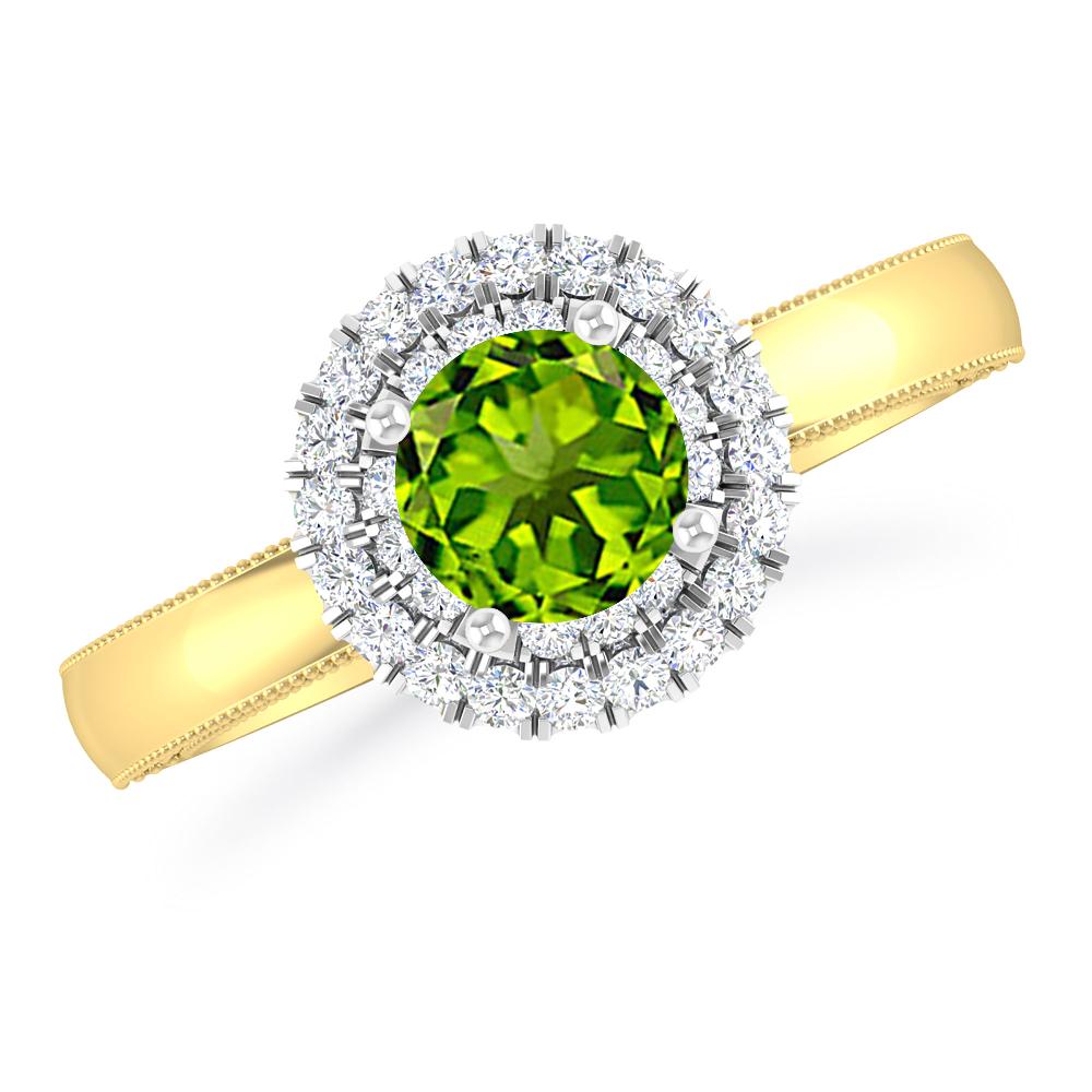 Yellow Gold - Peridot