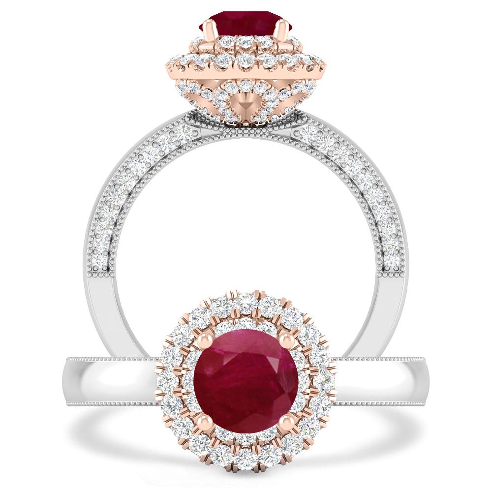 White Gold - Ruby