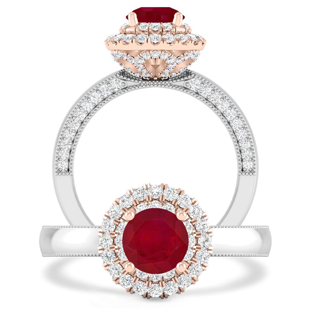 White Gold - Ruby