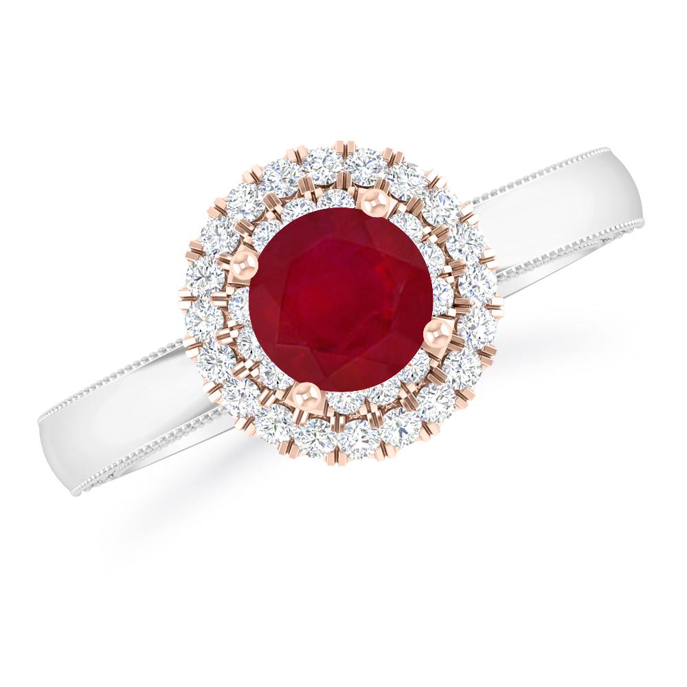 White Gold - Ruby