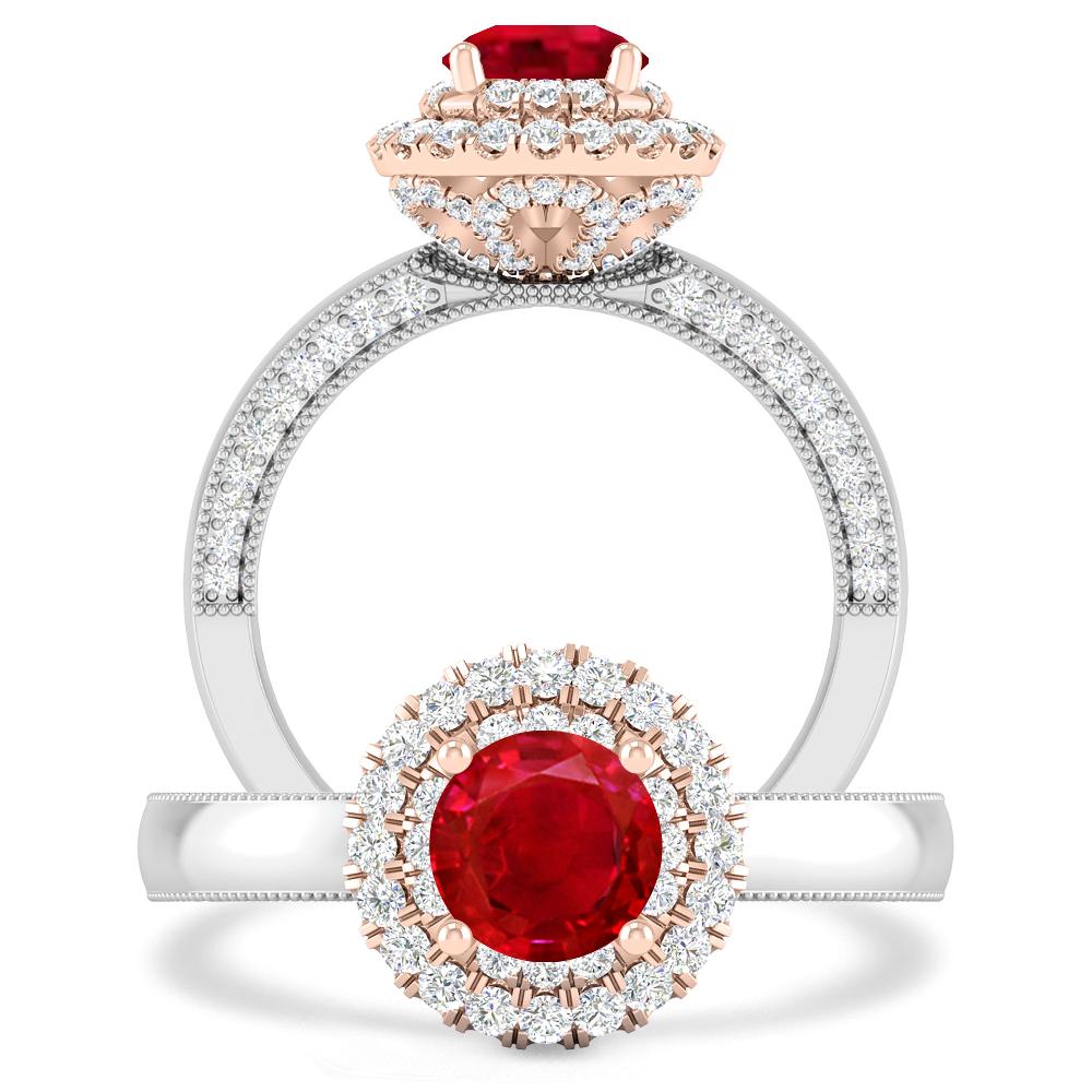 White Gold - Ruby