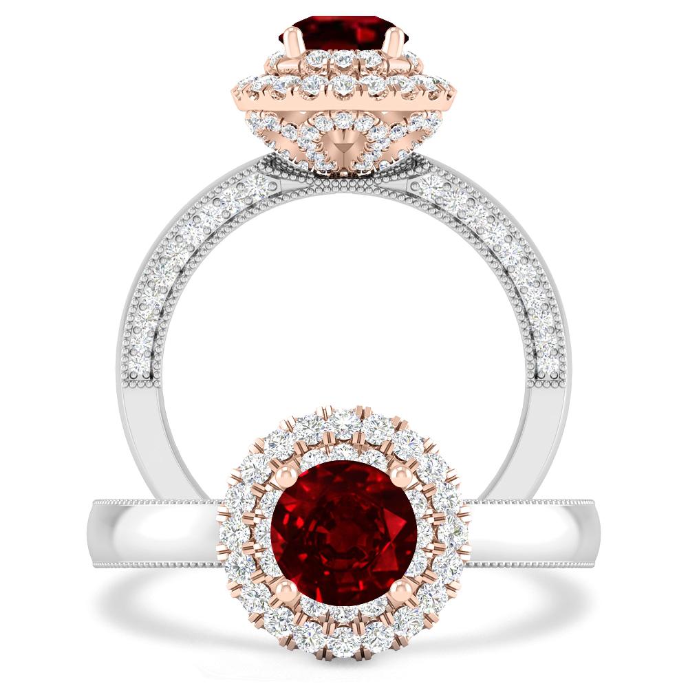 White Gold - Ruby