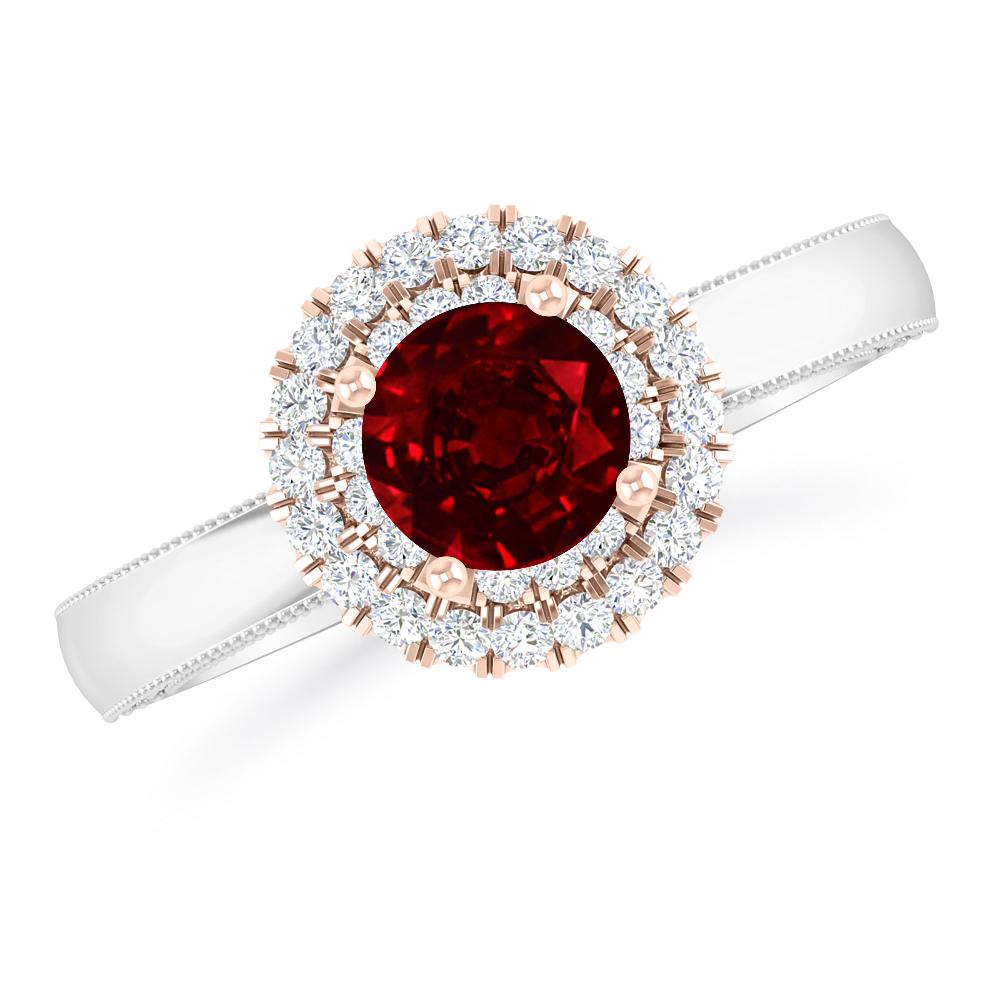 White Gold - Ruby