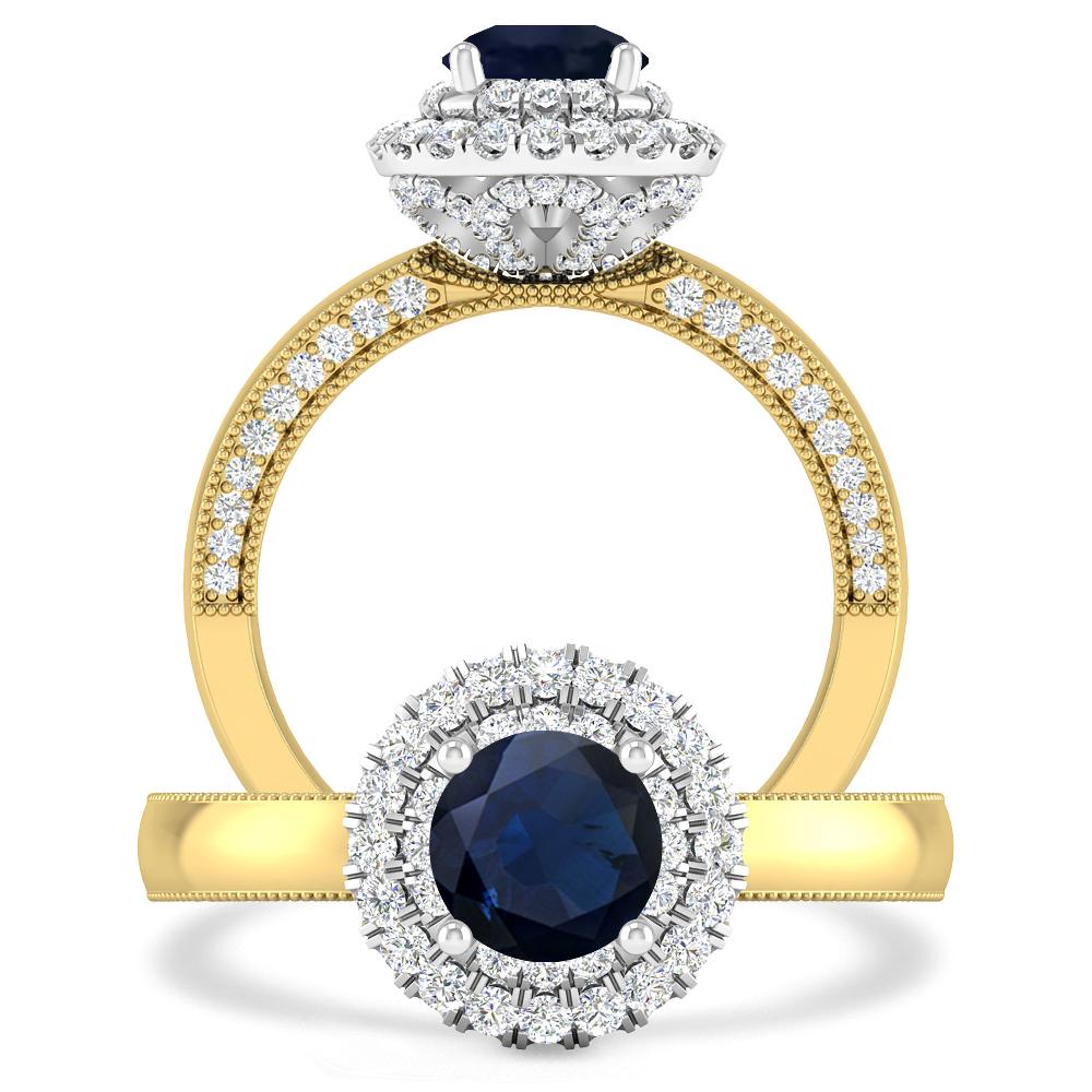 Yellow Gold - Sapphire