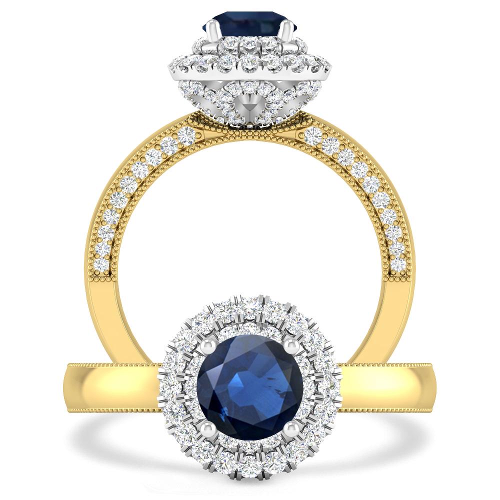 Yellow Gold - Sapphire