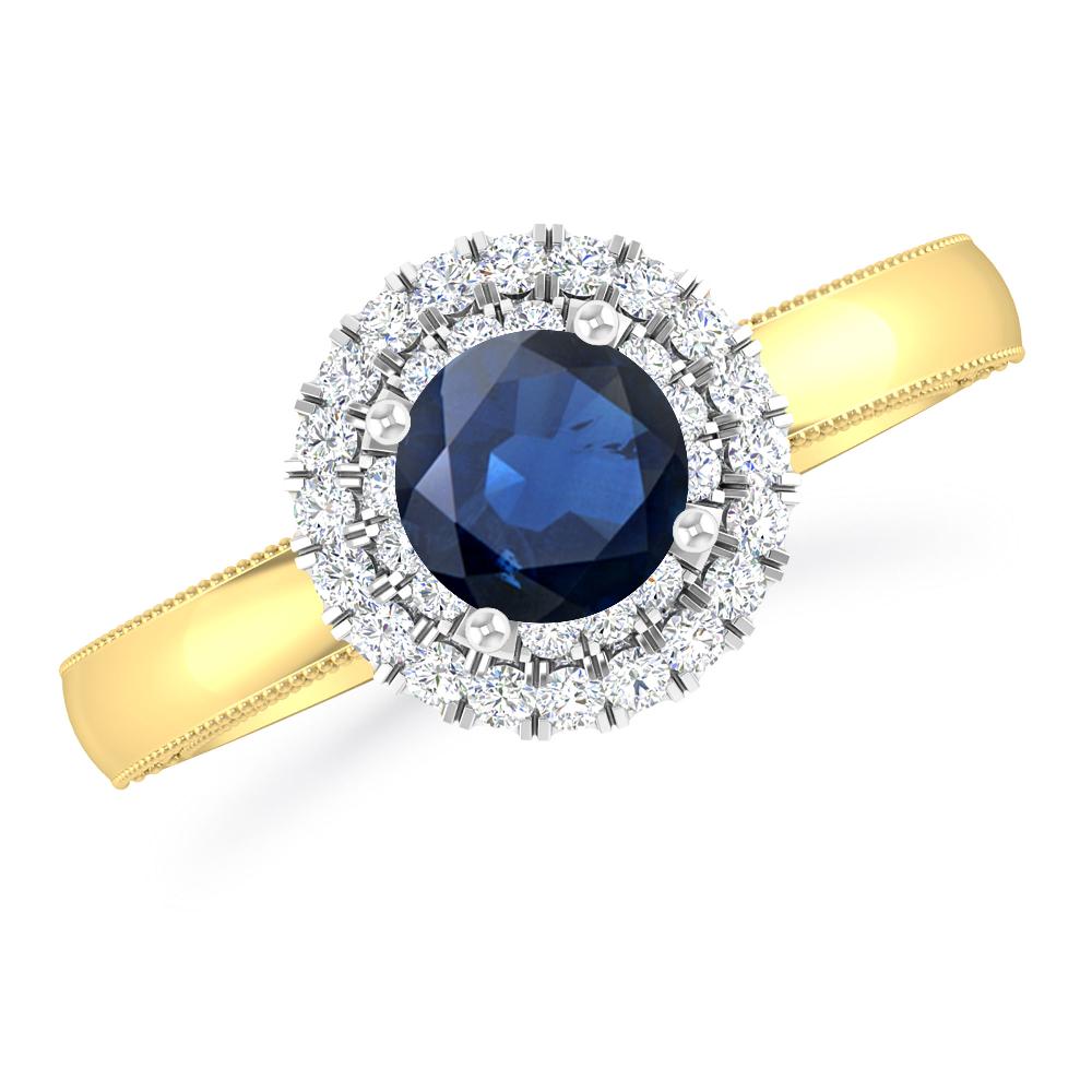 Yellow Gold - Sapphire