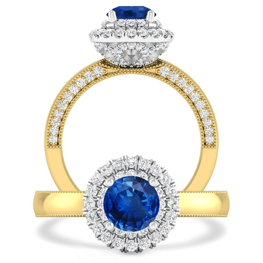 Yellow Gold - Sapphire