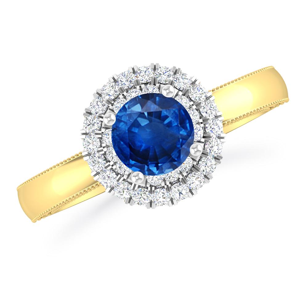 Yellow Gold - Sapphire