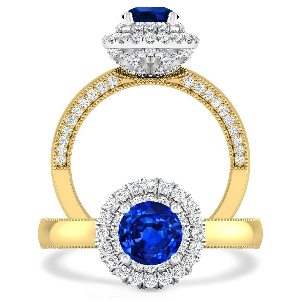 Yellow Gold - Sapphire