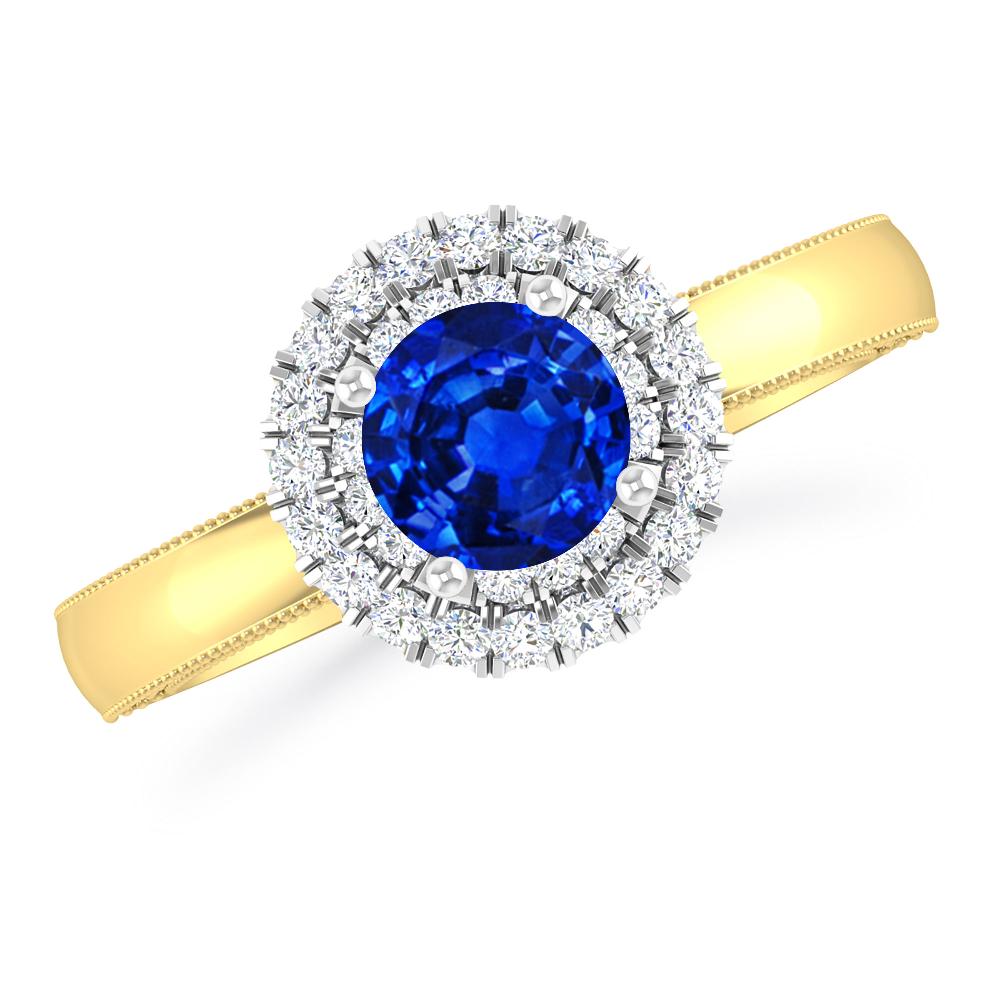 Yellow Gold - Sapphire