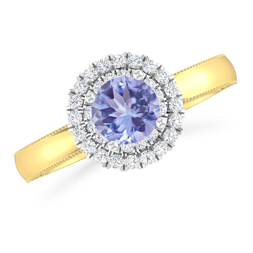 Yellow Gold - Tanzanite