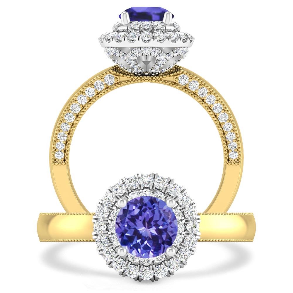 Yellow Gold - Tanzanite