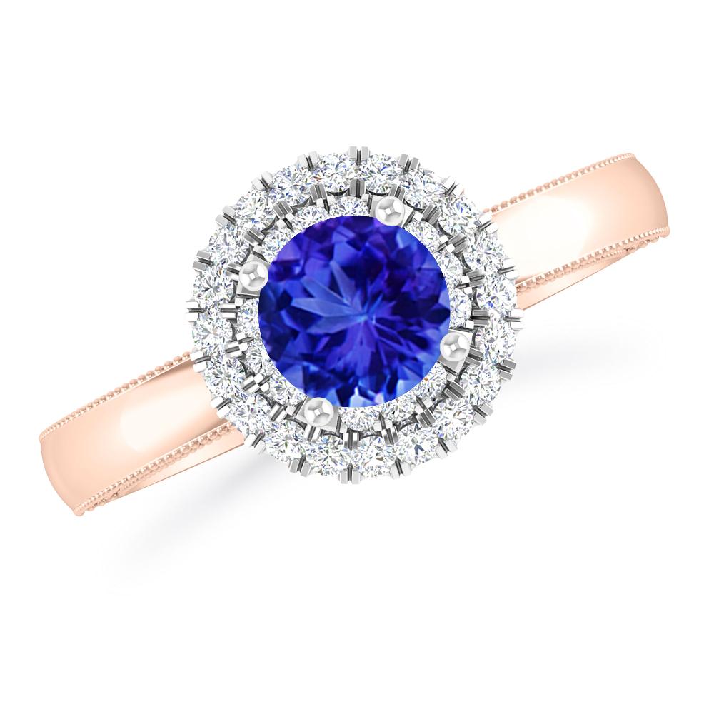 Rose Gold - Tanzanite