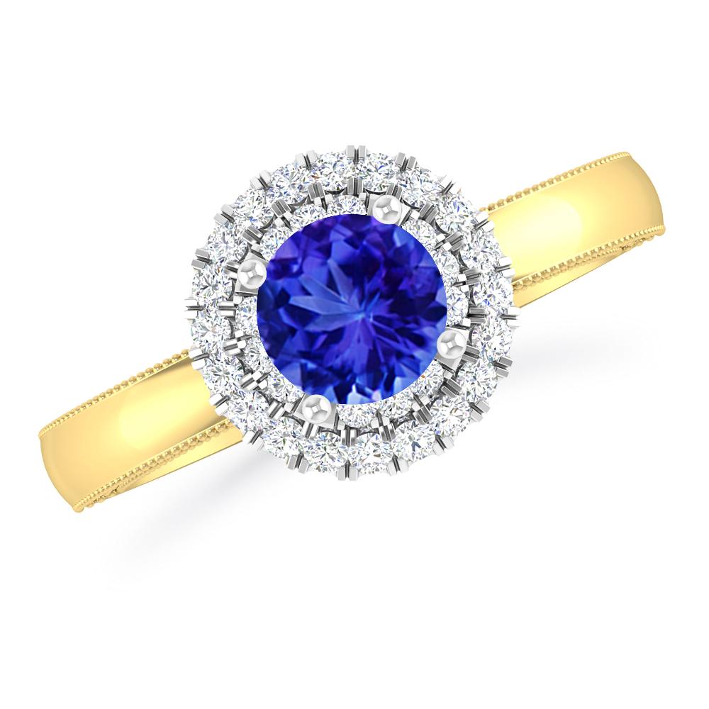 Yellow Gold - Tanzanite