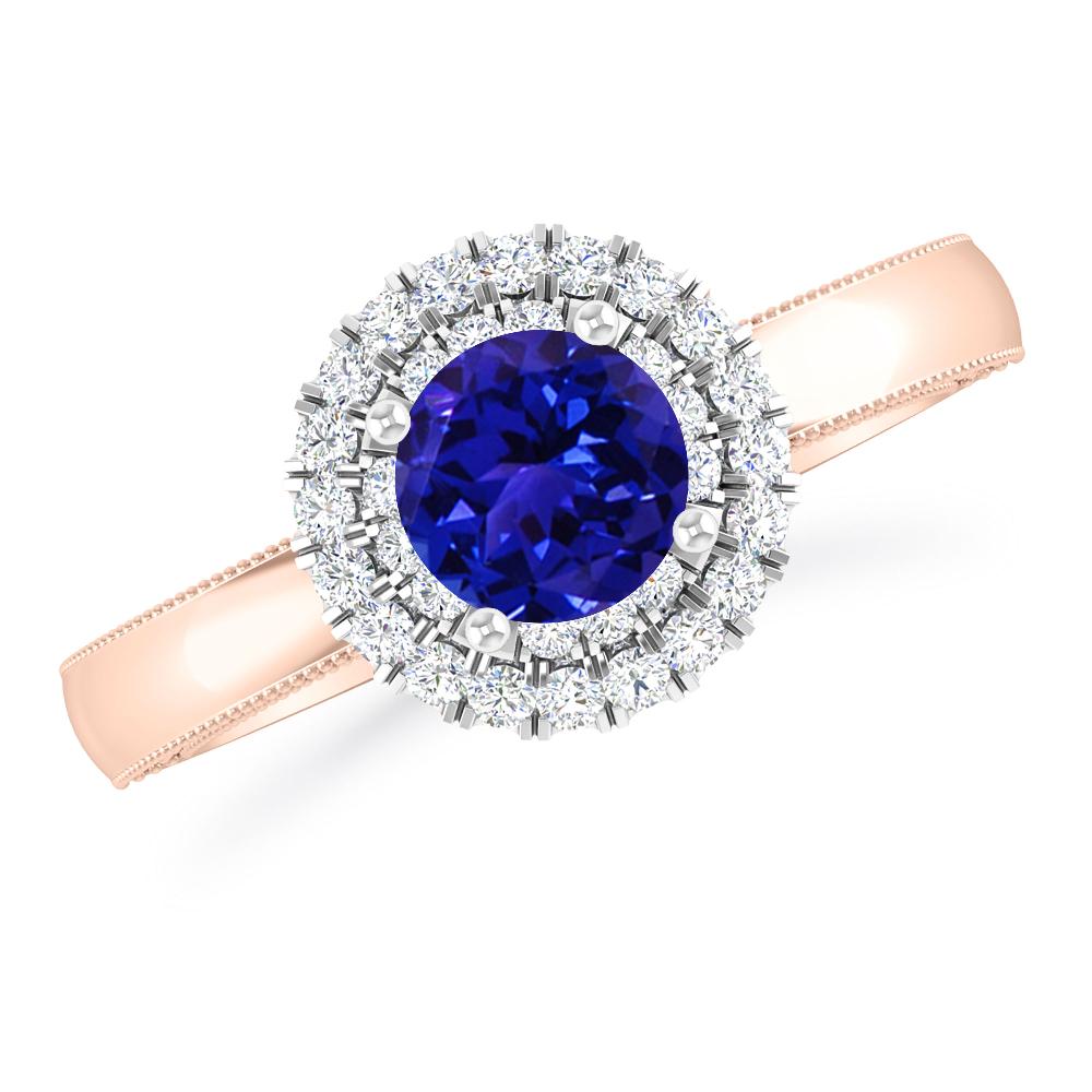 Rose Gold - Tanzanite