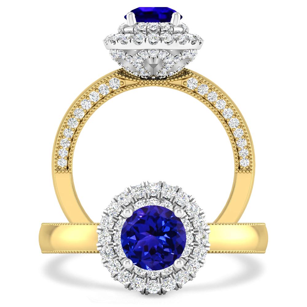 Yellow Gold - Tanzanite