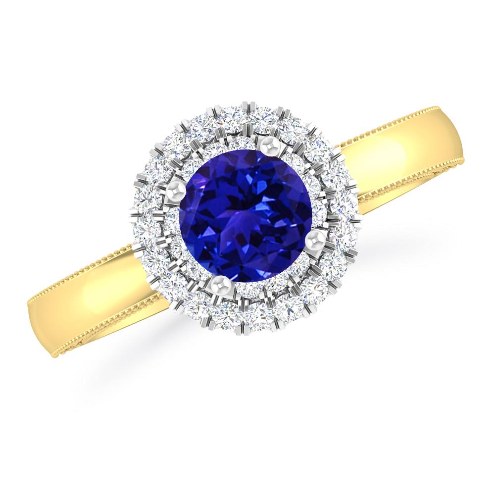 Yellow Gold - Tanzanite