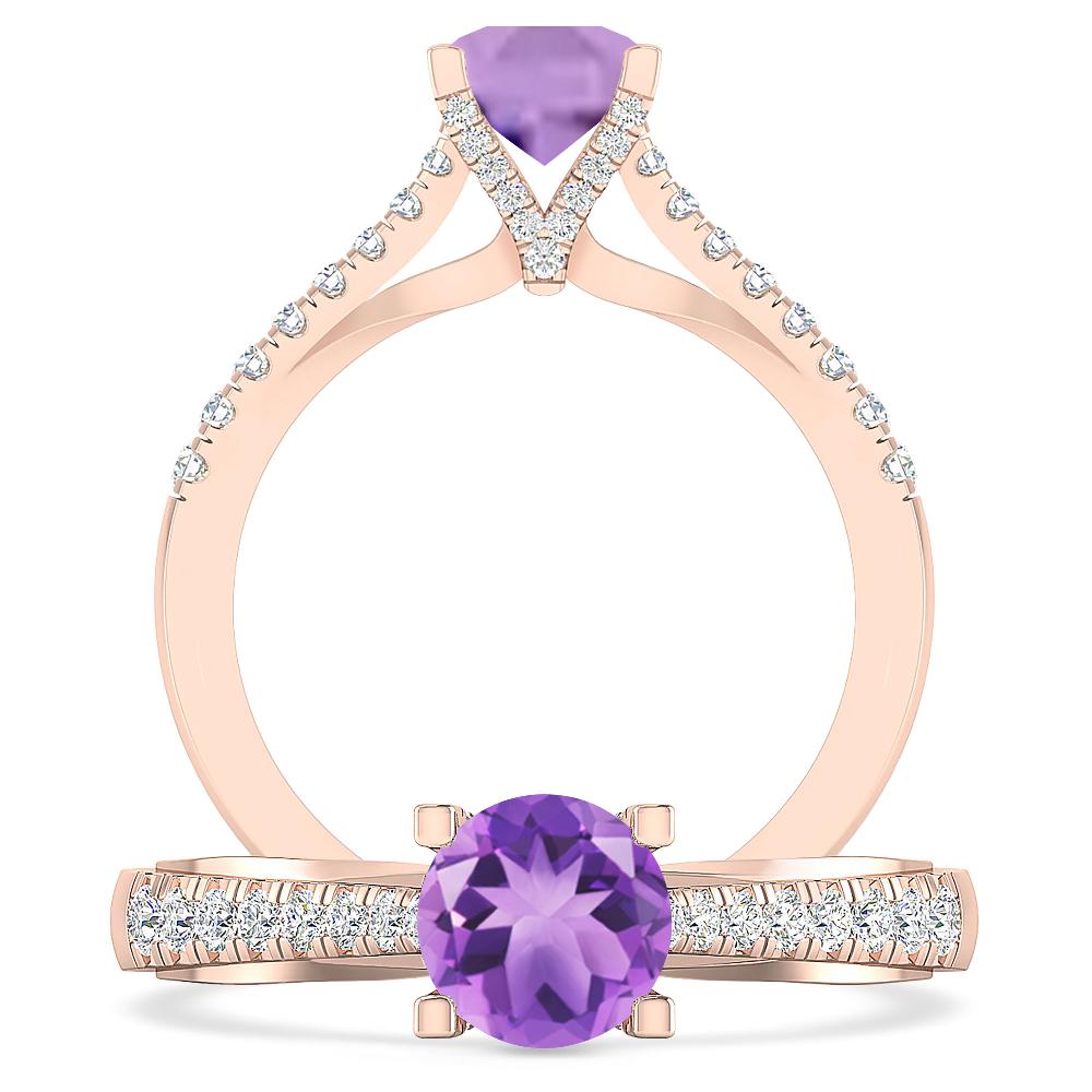 Rose Gold - Amethyst