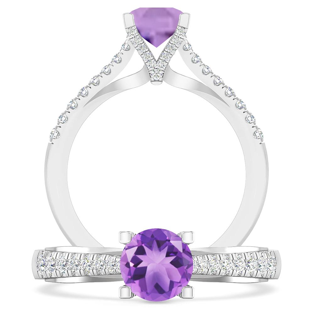 White Gold - Amethyst