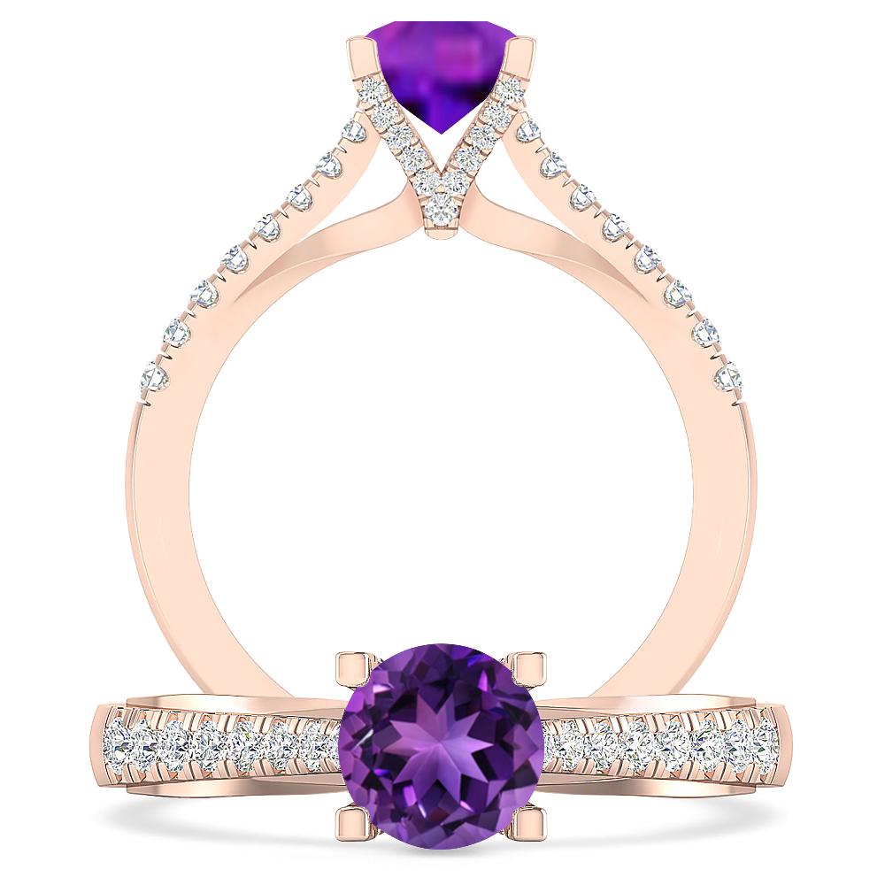 Rose Gold - Amethyst