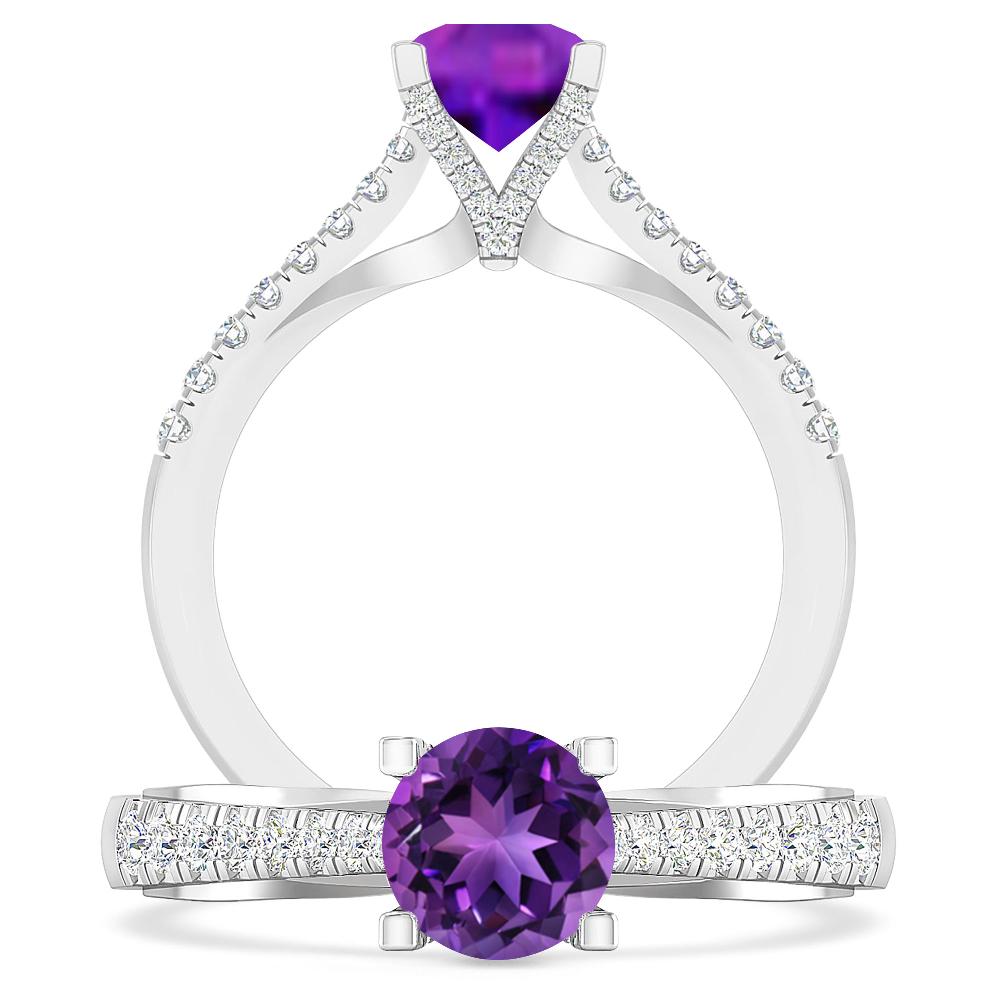 White Gold - Amethyst