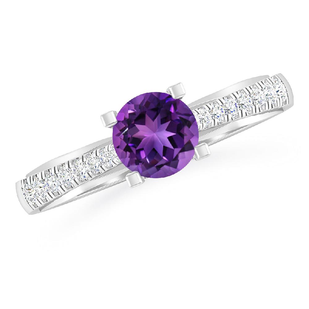 White Gold - Amethyst