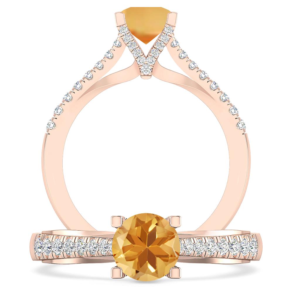 Rose Gold - Citrine