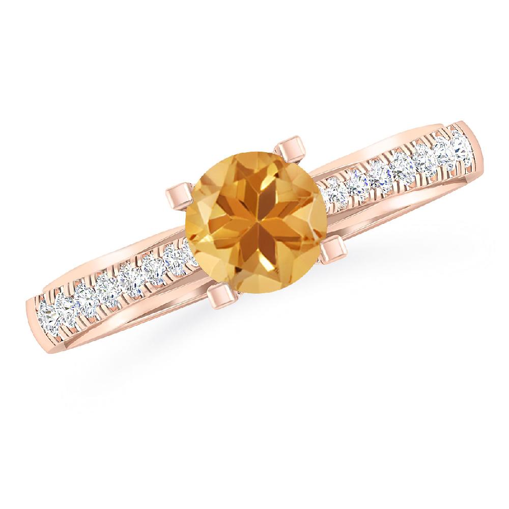 Rose Gold - Citrine