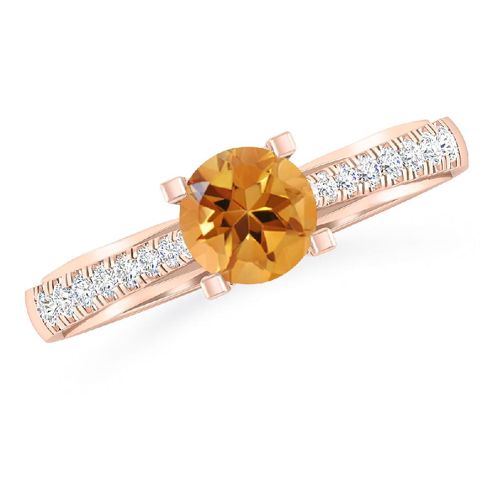 Rose Gold - Citrine