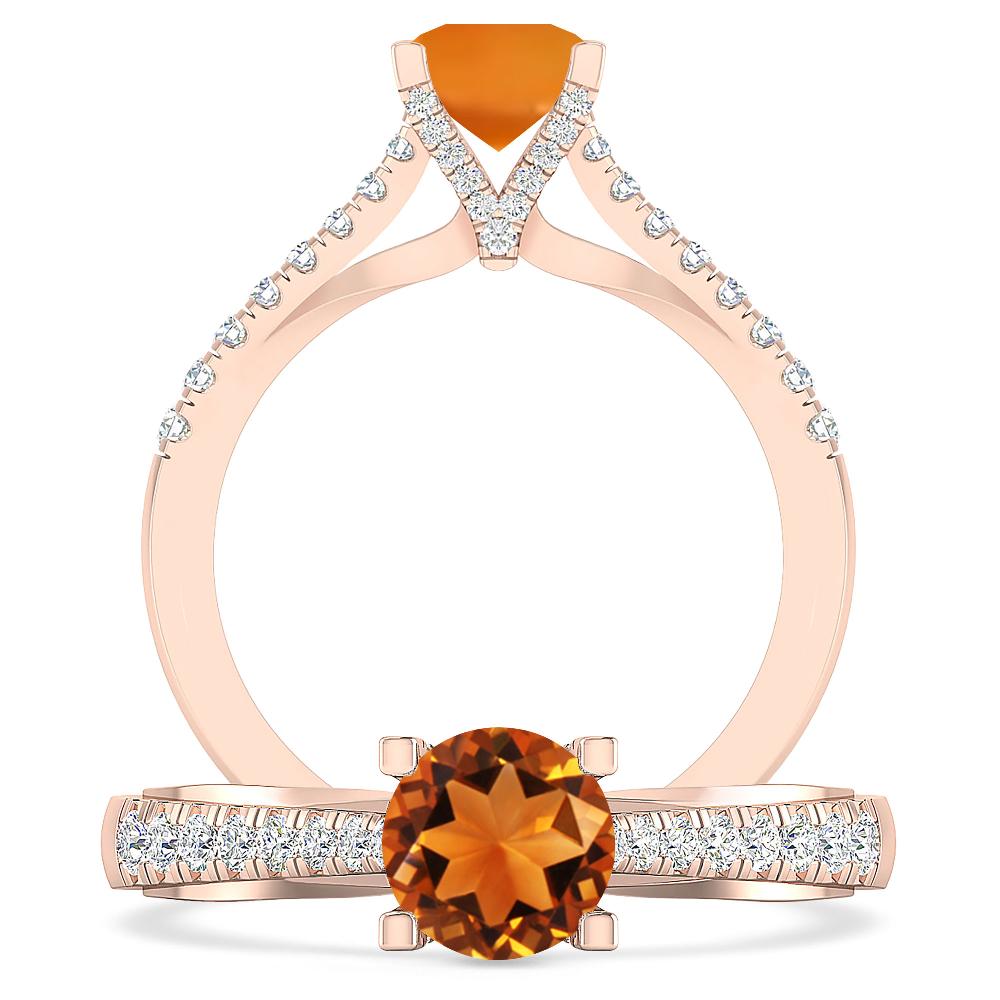 Rose Gold - Citrine