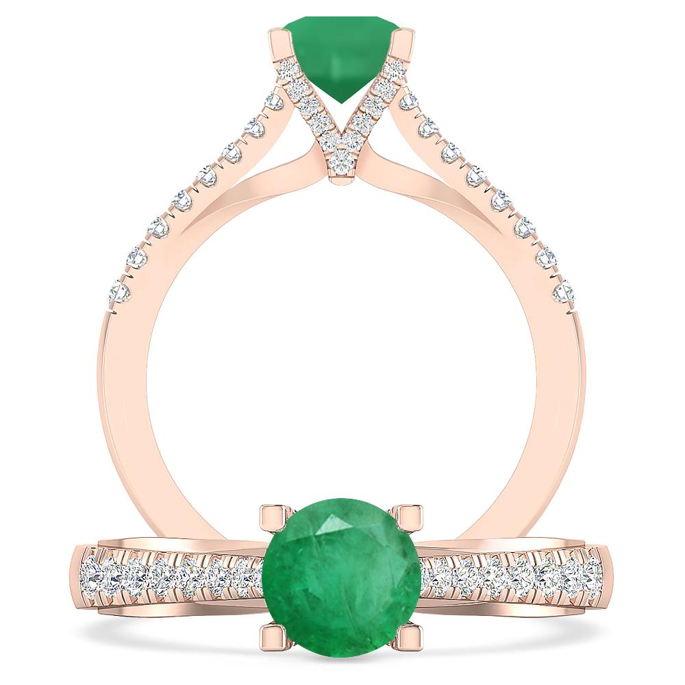 Rose Gold - Emerald