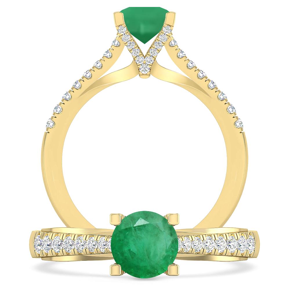 Yellow Gold - Emerald