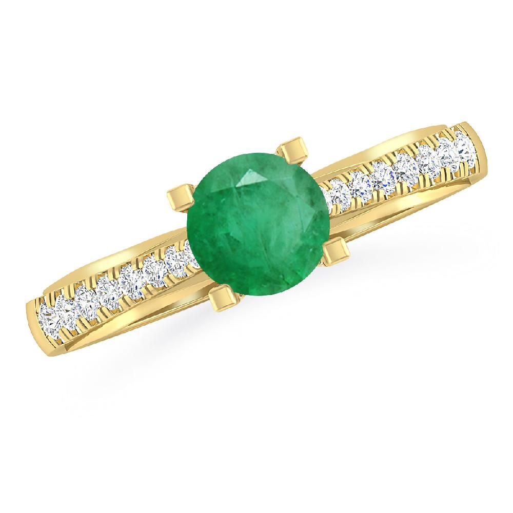 Yellow Gold - Emerald