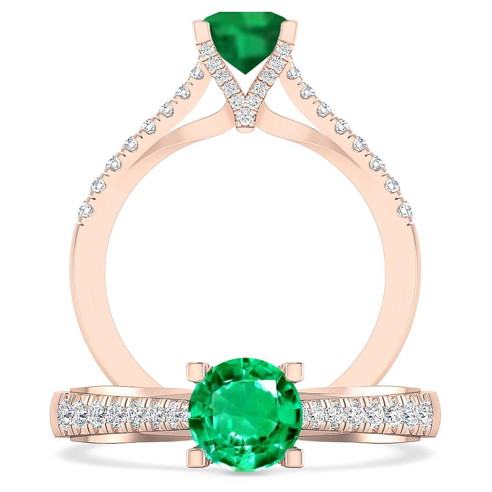 Rose Gold - Emerald