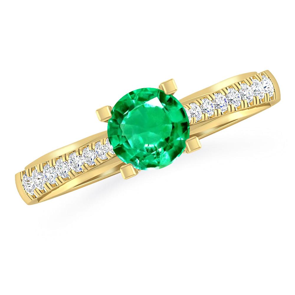 Yellow Gold - Emerald