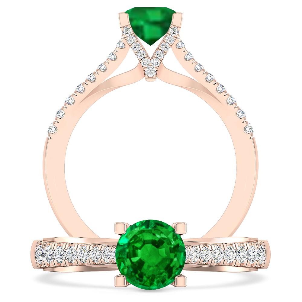 Rose Gold - Emerald