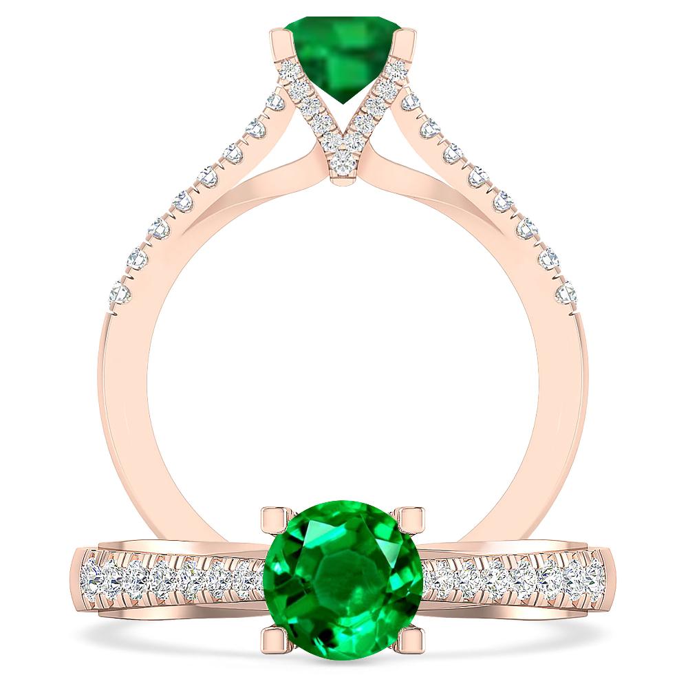 Rose Gold - Emerald