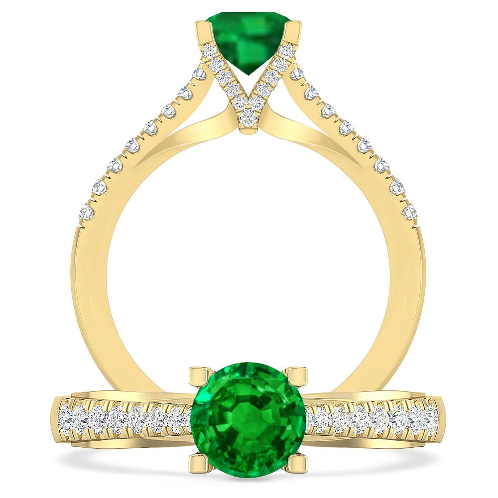 Yellow Gold - Emerald