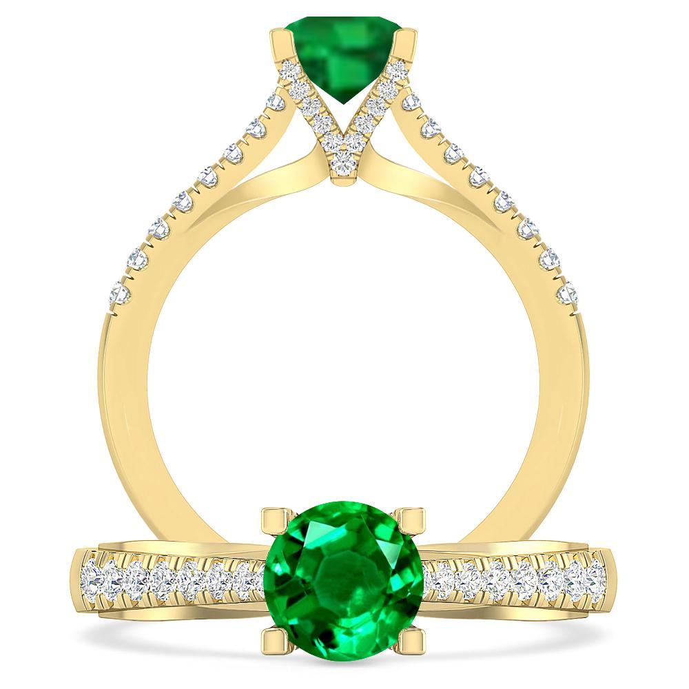 Yellow Gold - Emerald