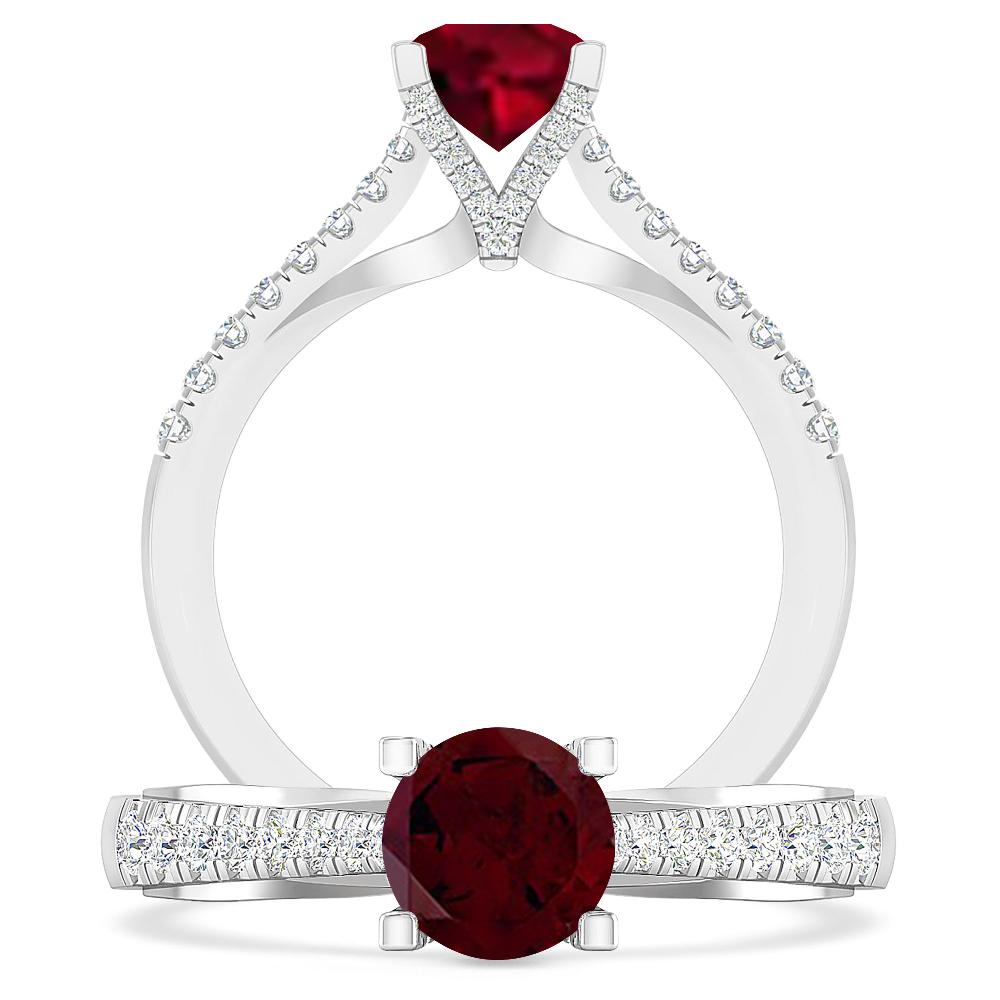 White Gold - Garnet