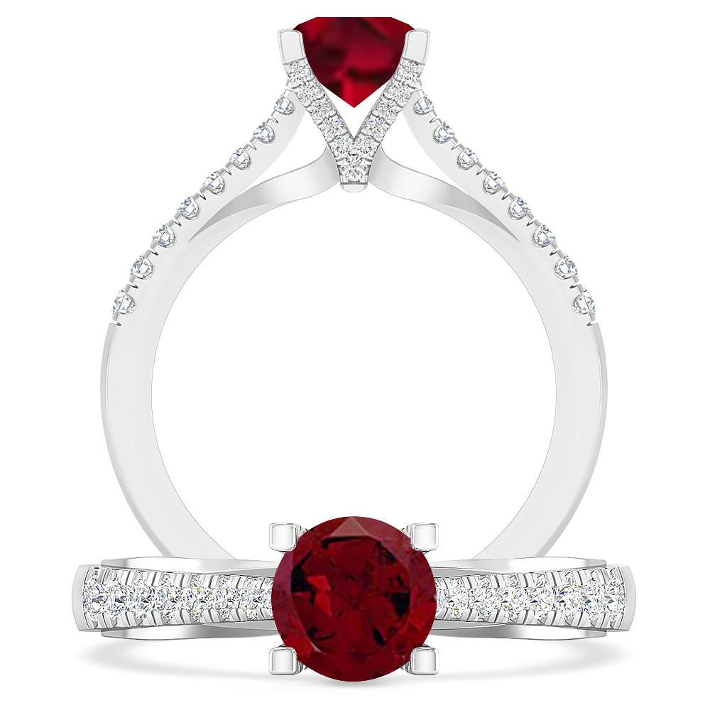 White Gold - Garnet